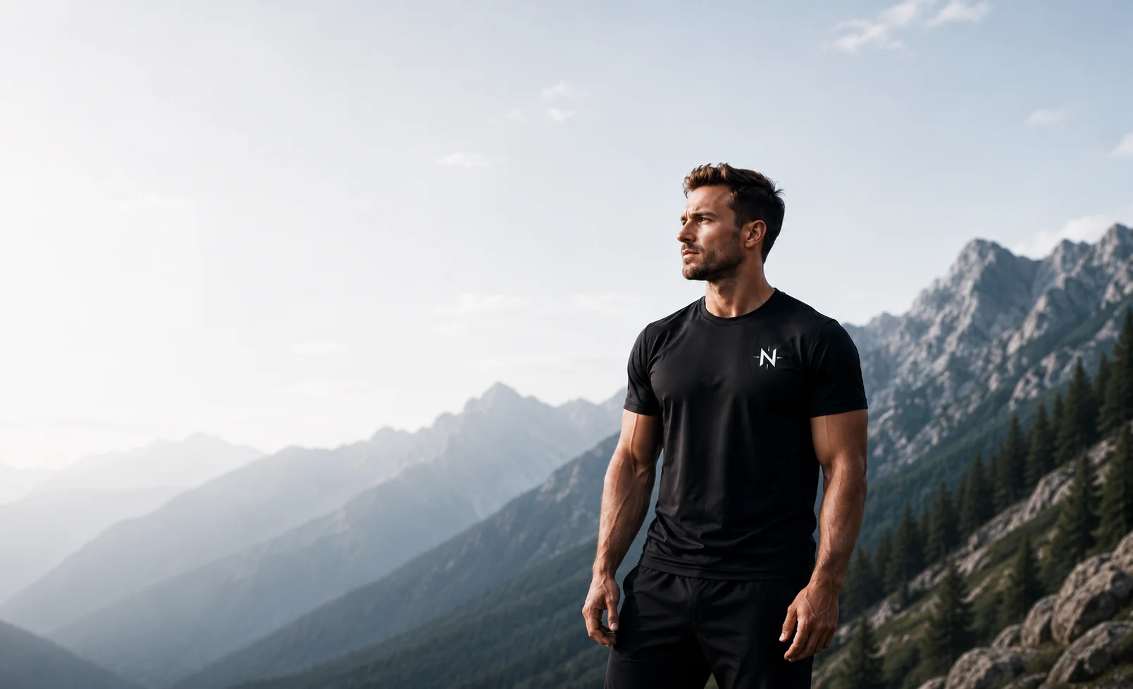 Athlete in True North Performance shirt